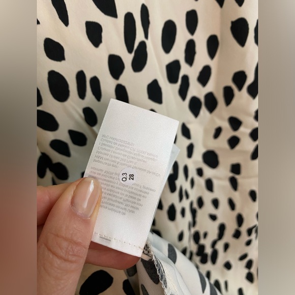 SOLD** NWT H&M Draped Spotted Dress - Picture 5 of 9